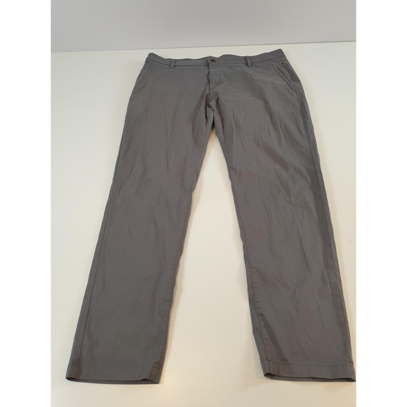 Birddogs Pants Mens 38x32 Gray Stretch Chino Golf Performance Tech Lightweight - Picture 1 of 11